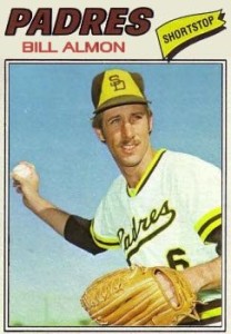 San Diego Padres Bill Almon. Credit: Topps.